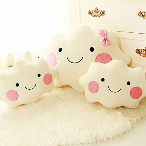 Almofada De Travesseiro De Pelúcia Com Nuvens De Bowknot De Sorriso Fofo, 45cm Brinquedo De Pelúcia