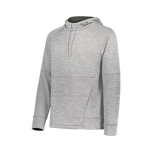 Holloway All-Pro Performance Fleece Hoodie Athletic Grey Heather/Iron XL