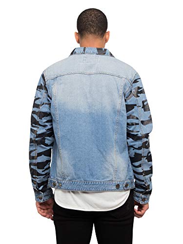 Image of VICTORIOUS Men's Distressed Denim Jacket