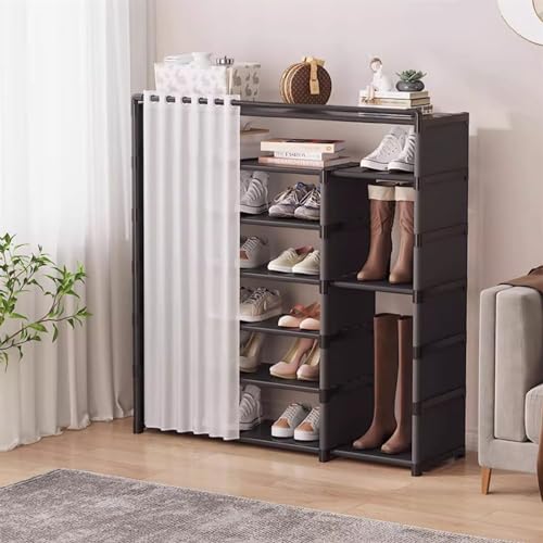 Zapatero simple interior independiente con baldas de almacenamiento compacto 7