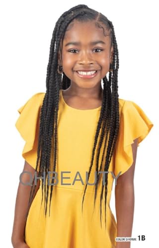 Impression Kids Pre-Stretched Braiding Hair, 28/14 inches Length, Knotless Style, Value Pack 3 in 1 / color 4 Dark Brown - Image 6