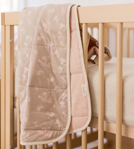 Burt's Bees Baby Infant Reversible Blanket, 100% Organic Cotton Nursery Blanket, Breathable Nursery Bedding, 30" W x 40" L — view 3