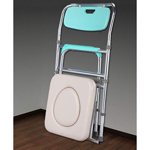 DLAZUM Chaise confortable Deluxe Comfort avec assise rembourrée, chaise confortable de chevet, structure pour WC indépendante, housses pour seaux confortables