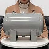 エアータンク 携帯用空気タンク、空気圧縮レシーバー、 プロパン／水素／窒素貯蔵容器、 バルブ継手を備えた厚肉圧力タンクシリンダー(8L/2.1Gal (Style A))