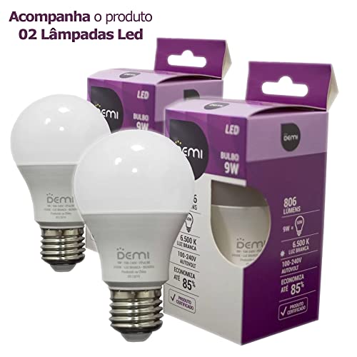 Ventilador de Teto Ventisol Fênix Black Inverter Controle Remoto, 02 Lâmpadas Led Inclusas - Bivolt