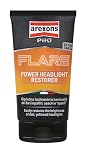 Arexons Car Care Pro FLARE - Super Rigenera Fanali, Pasta che Ripristina la Luminosità dei Fari Ingialliti e Opachi, Lucida Parabrezza di Moto e Scooter, 150g