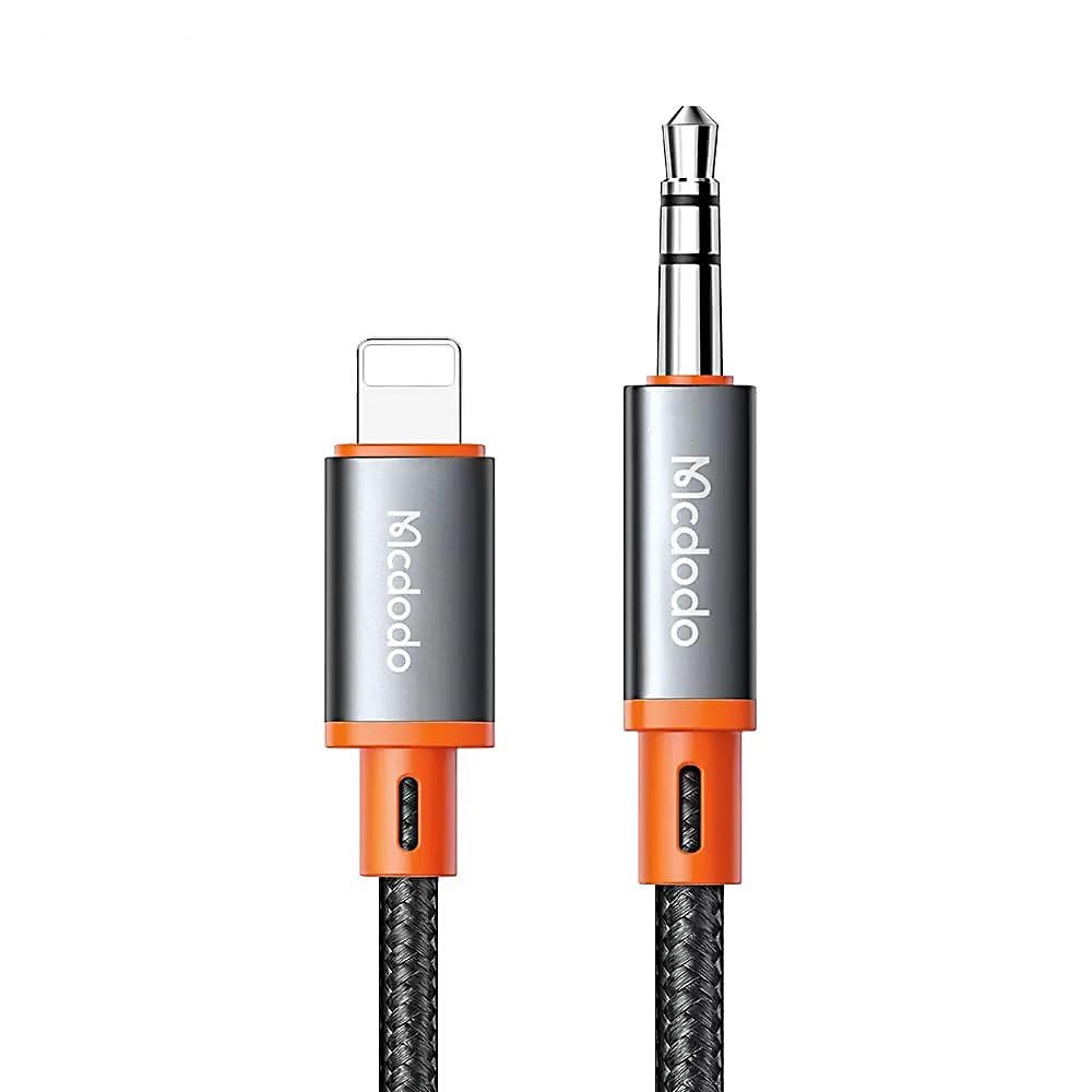 Mcdodo CA-0890 Kabel Lightning do 3,5 mm AUX mini jack, 1,8 m (czarny)
