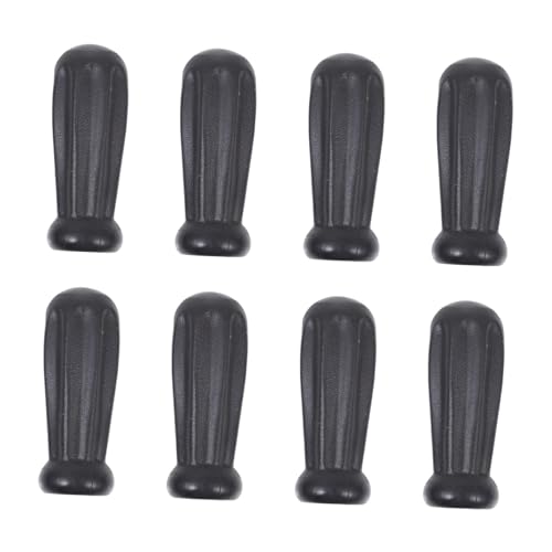 Poignées de baby-foot en plastique noir x8 ergonomiques