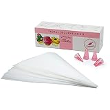 Keenpioneer Floral Decorating Kit, 26 Pastry Bags - 12 inch Disposable Piping Bags, plus 4 Tips