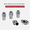 Cragar Standard Mag Lug Nut 14mmx1.5 with Duplex Washer 7/8 Hex 3/4 Shank Diameter Set of 20 Pcs