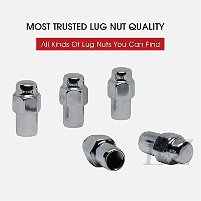 Cragar Standard Mag Lug Nut 14mmx1.5 with Duplex Washer 7/8 Hex 3/4 Shank Diameter Set of 20 Pcs