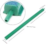 2Pack Air Pierre Bar Aquarium Réservoir de poisson Minéral Air Bubble Air Pierre avec Air Ligne,Aquarium Air Accessoires pour pompes 16inch Vert-bleu