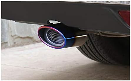 1pcs Blue Stainless Steel Exhaust Tail Rear Muffler Tip Tailpipe Trim compatible For Buick Verano Sedan 2011 2012 2013 2014 2015 2016 2017 2018 2019 2020 2021 2022 2023 2024 2025