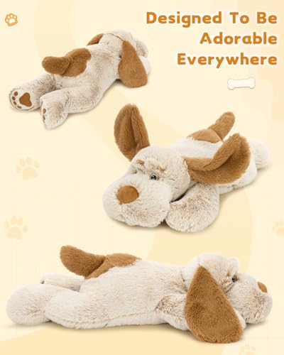 Image of MaoGoLan Giant Dog Plush,31 inches Large Stuffed Animal Dog, Fluffy and Cuddly Stuffed Puppy Stuffed Animal Throw Pillow Toy Gift for Puppy Lover,Girls,Kids