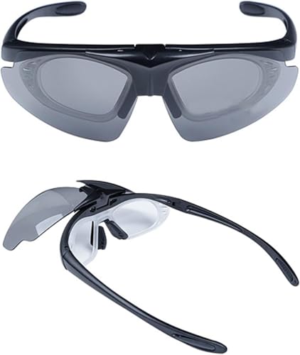 PBTMCD Tactical Goggles 3 Lens Suit Goggles, Outdoor Airsoft Game Goggles, Impact Resistant Flip Up Lens, Tactical Paintball Glasses