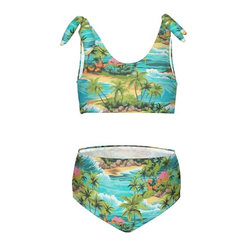 Image of Toddler 2 Pieces Bikini Set Cute Frog Mushroom Swimsuits for Girls Size 3T 20246923