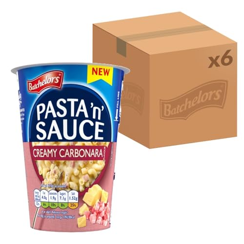 Batchelors Pasta n Sauce Creamy Carbonara Ready Meal Pot 65 g (6-Pack)