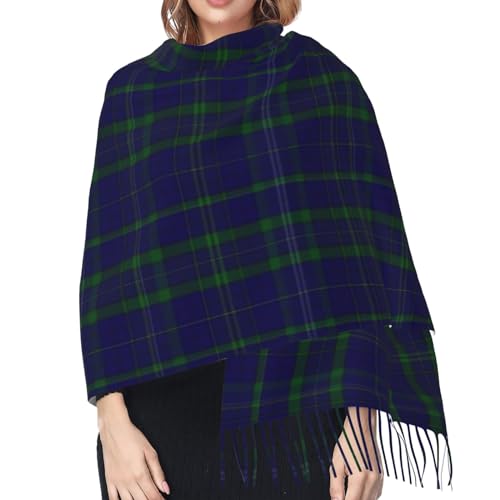 Holiday Red Green Tartan Plaid Imitation Cashmere Tassel Scarf Winter Scarf Autumn Softest Classic Warm4