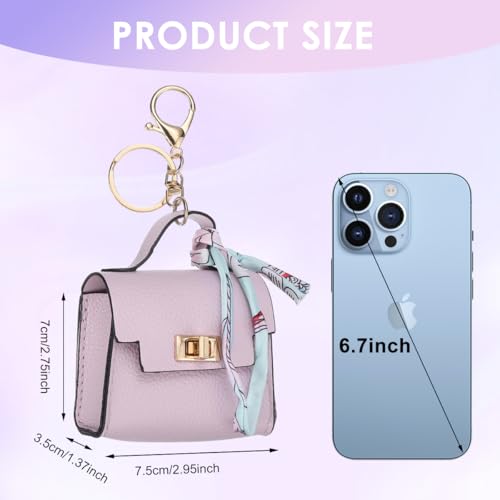 Image of SANNIDHI Bag Charm Mini Backpack Keychain for Women Small Pouch Coin Purse Headset Bag Key Ring for Woman Girls