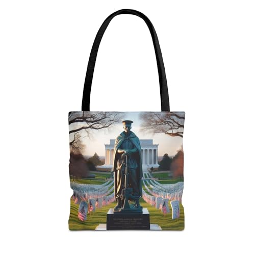 Arlington National Cemetery Premium Tote Bag with Reinforced Stitching for Military Heroes