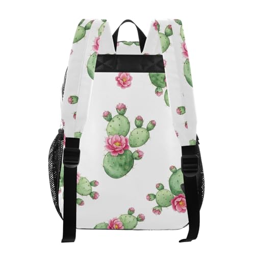 Clear Bag for Women Travel Floral Cactus Pink Flowers Kids Backpack Boys Girls Approved See through Bag3