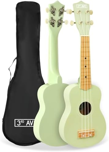 3rd Avenue Ukelele soprano para principiantes de 53 cm, 4 cuerdas...