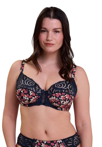 Soutien-gorge couverture totale Sans Complexe Amelie imprimé anti mal de dos pour forte poitrine