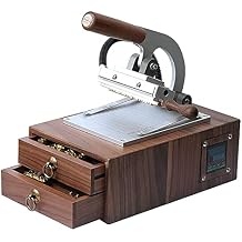 Hot Foil Stamper with Molds Wooden Storage Box Hot Foil Stamping Machine, Custom Logo Leather Bronzing Embossing Machine for PU Paper Bag Wallet Machine