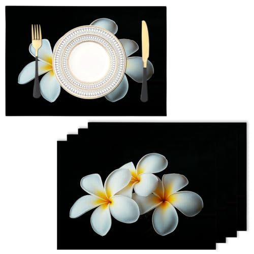 Set de table antidérapant résistant chaleur lin de coton lot de 8 protège table - 2