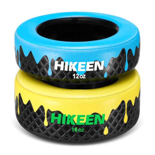 Hikeen Baseball and Softball Bat Weights - 12oz & 16oz Baseball Drip Bat Donut for Swing Training, Fits Most Youth and Adult Bat
