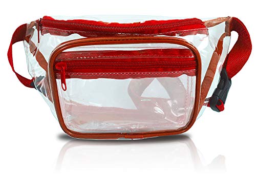 Clear Fanny Pack. Stadium Approved Waist Bag for Events, Games, and Concerts