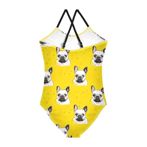 Cute Dog Girls One Piece Swimsuit Beach Swimwear 208547292