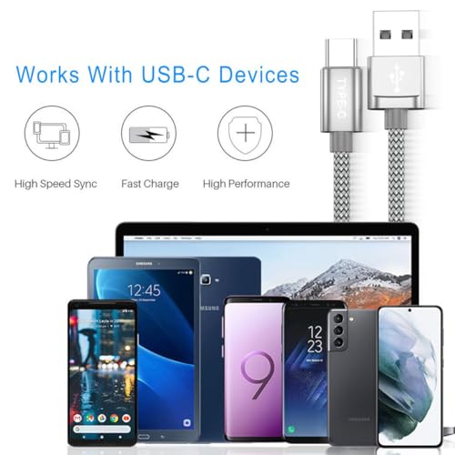 Basesailor TYPE_C_CHARGER_CABLE_6.6FT_2PACK For Iphone 16 Car Charger Cable 3.3Ft 2 Pack,Usb C Charging Cord thumb #4