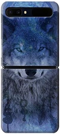 R3410 Wolf Dream Catcher Case Cover for Samsung Galaxy Z Flip 5G