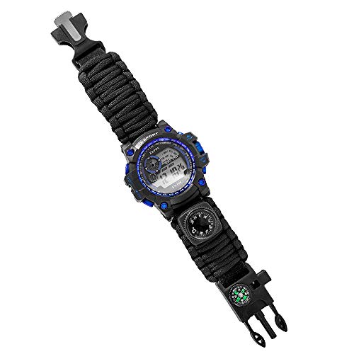 Assistir, Andoer Relógio esportivo de sobrevivência digital repelente de água Relógio de sobrevivênc