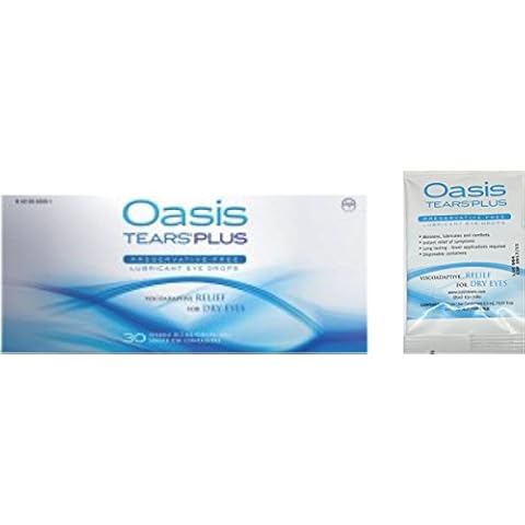 35 Vials Oasis Tears Plus Preservative-Free Lubricant Eye Drops (1 Box of 30 Vials and a 5 Vial Packet) Cover