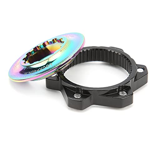 Keenso 6 Bolt Disc Brake Rotor Adapter, Bike Hub Center Lock Conversion Adapter Centerlock To 6‑Hole Adapter Conversion Kit Bicycles And Spare Parts #TOP1