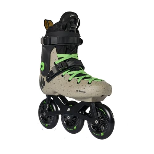 K2 Skate Grid 110 Hardboot Inline Skates Khaki/Green Size 11
