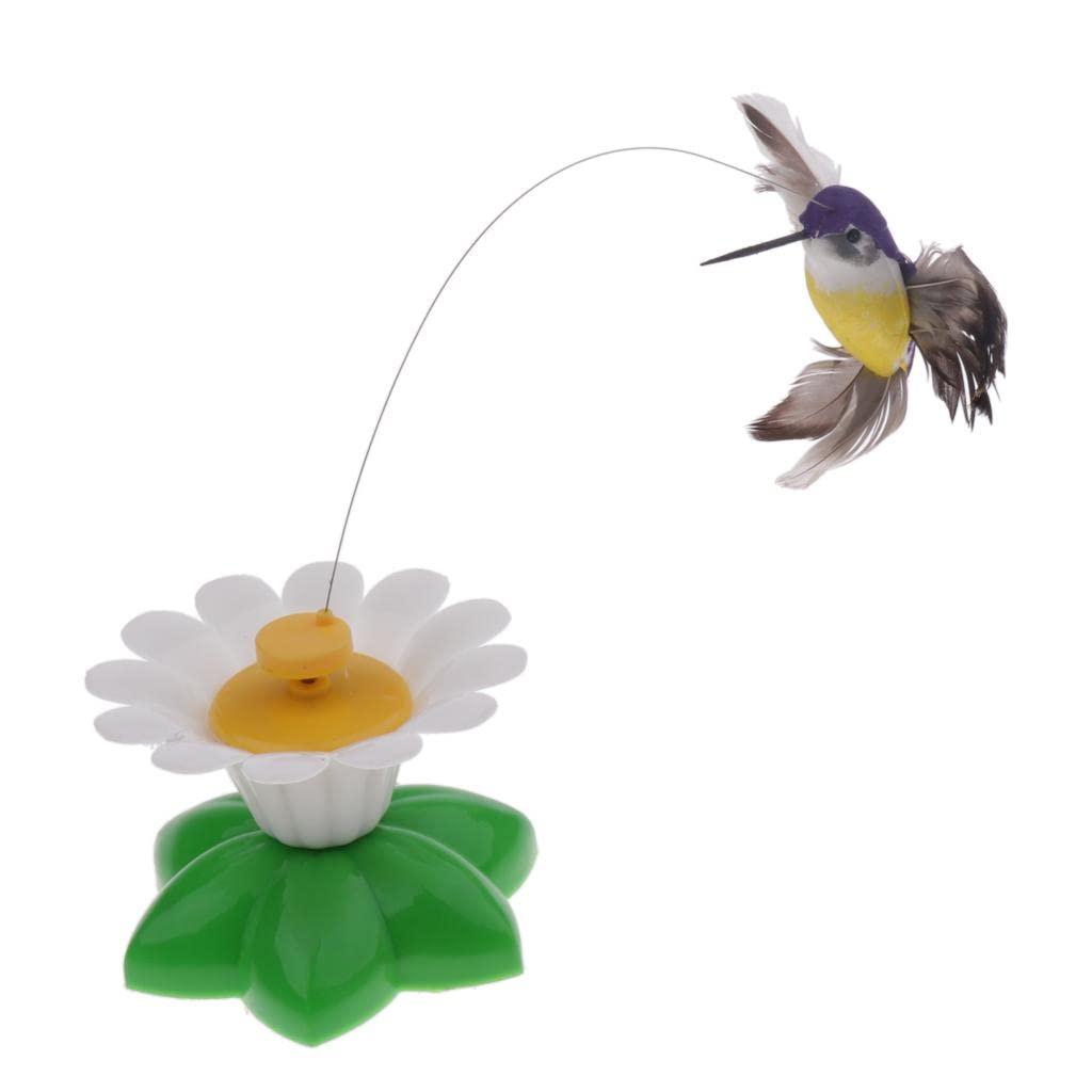 Juguete giratorio eléctrico para gatos: accesorio interactivo con mariposa