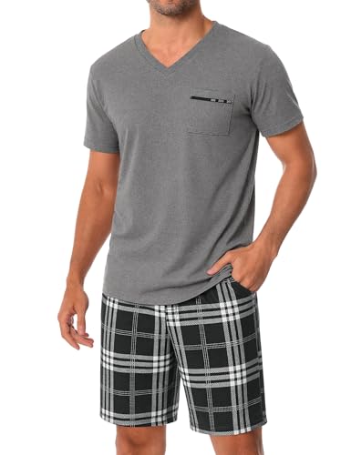 Pyjama homme court Bresdk en coton doux pour vos matins d'été