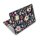 PLIGREAT Boho Laptop Aufkleber Sticker Hautabdeckung Blumencluster Laptop Aufkleber Skins Abziehbilder Passend Für 12 13 13.3 14 15 Laptops Universell Abnehmbar Vinyl Notebook Kunstschutz