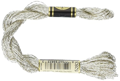 Hilo metálico perla DMC algodón color plata 27.3 yardas