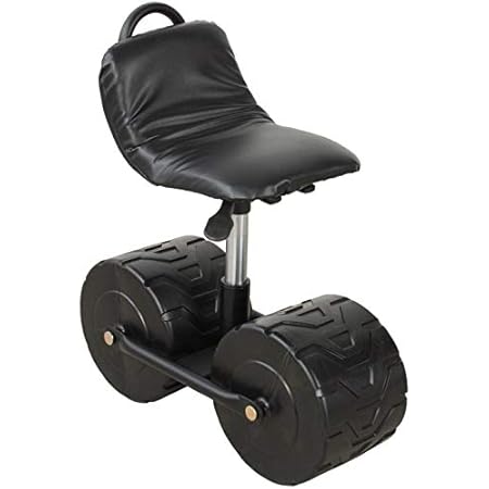 Amazon 座面高さ調節式 楽だ 腰掛け移動椅子 腰掛け台車 園芸用腰掛け椅子 園芸用カート 農作業椅子 ガーデンチェア ベンチ