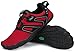 SAGUARO Barfußschuhe Damen Wassersportschuhe Herren Traillaufschuhe Laufschuhe Atmungsaktiv Straßenlaufschue Wasserschuhe Strandschuhe Frauen Schnell Trocknend Zehenschuhe Rotwein 02 43 EU