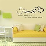 wandtattoo unsere familienregeln 🧼 ​Rückstandsfrei & Langlebig: Rückstandsfreie Entfernung + wasserfest (passend für Küchen & Badezimmer)