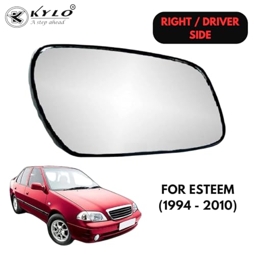 Image of Kylo Esteem Old (1994-2010) Driver Side (Right Side) Car Side Mirror Glass /Tukdi /Sub Mirror Plate