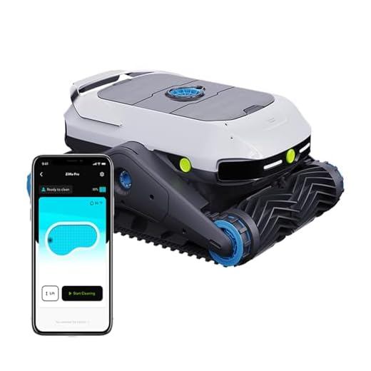 degrii Limpiador robótico inalámbrico para Piscinas - Limpieza de Paredes y líneas de Agua, Limpiador de Piscinas con mapeo Inteligente con Filtro de 180 µm, Control Inteligente por aplicación