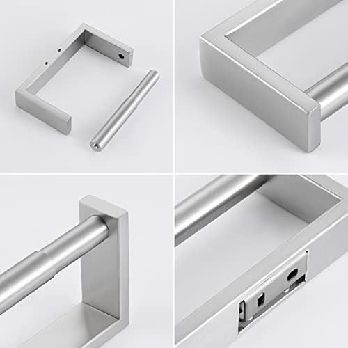 KES Toilet Roll Holder Wall Mounted, Spring Loaded Toilet Paper Holder SUS304Stainless Steel Brushed Finish, A23075-2