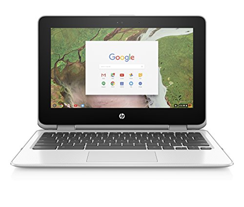 HP Chromebook x360 11-inch -Laptop -with 360-degree -Hinge, Intel Celeron N3350 -Processor, 4 GB -RAM, 32 GB eMMC Storage, Chrome OS (11-ae110nr, Snow White)