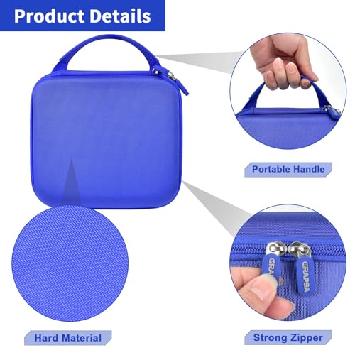 Image of Case Compatible with GL-BE3600 /SFT1200 / MT3000 / AXT1800 / MT1300 / A1300 for Glinet Travel Router for Hotel WiFi, Portable Router Storage Holder for Gl.inet Slate 7 Router Accessories(Box Only) - Blue